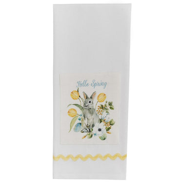 Hello Spring Printed Dishtowel - Set of 2 Park Designs - The Fox Decor